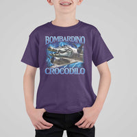 Bombardino Crocodilo T Shirt For Kid Internet Memes Italian Brainrot