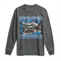 Bombardino Crocodilo Long Sleeve Shirt Internet Memes Italian Brainrot