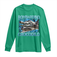 Bombardino Crocodilo Long Sleeve Shirt Internet Memes Italian Brainrot