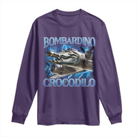 Bombardino Crocodilo Long Sleeve Shirt Internet Memes Italian Brainrot