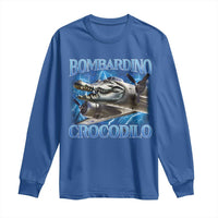 Bombardino Crocodilo Long Sleeve Shirt Internet Memes Italian Brainrot
