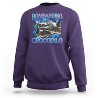 Bombardino Crocodilo Sweatshirt Internet Memes Italian Brainrot