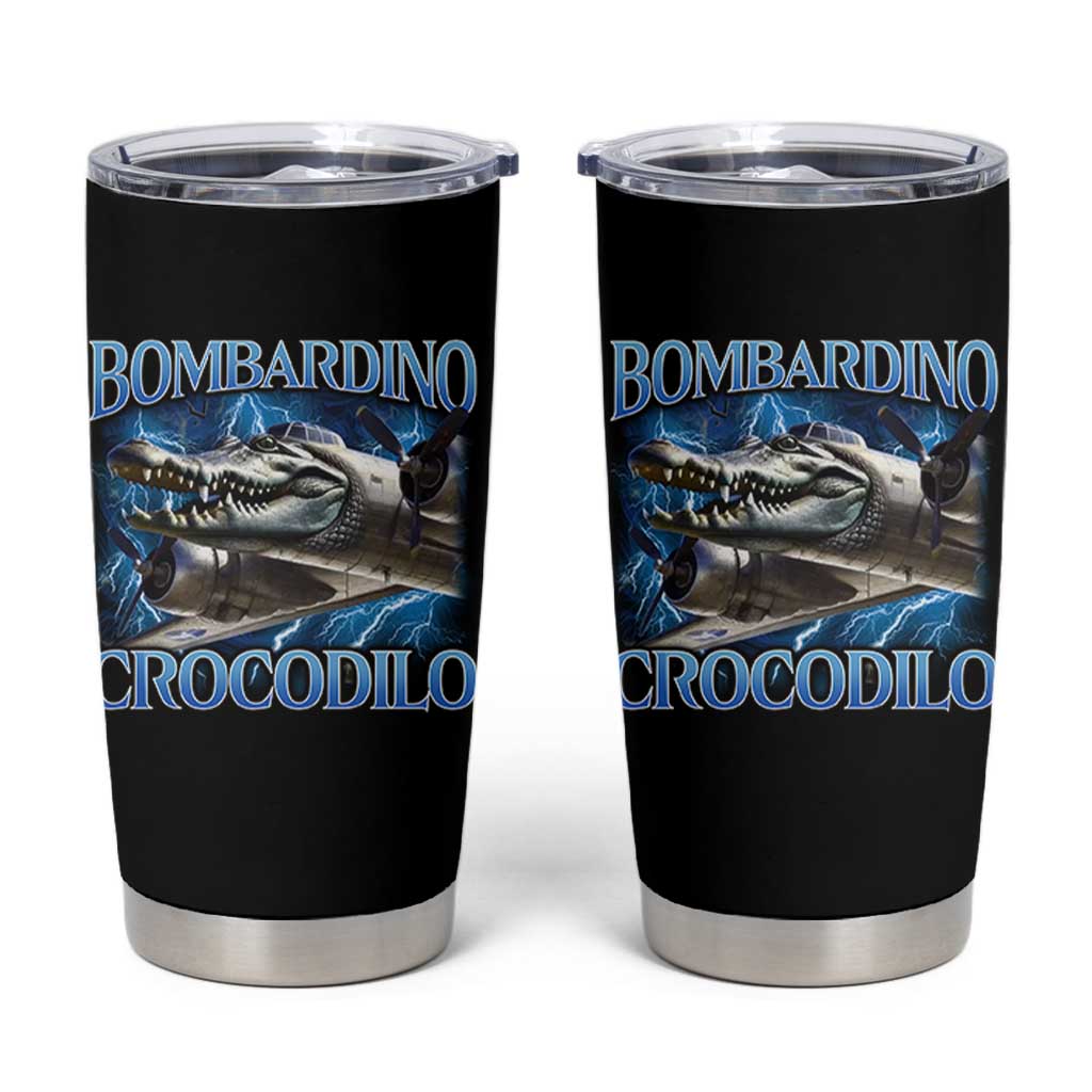 Bombardino Crocodilo Tumbler Cup Internet Memes Italian Brainrot