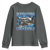 Bombardino Crocodilo Youth Sweatshirt Internet Memes Italian Brainrot