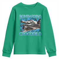 Bombardino Crocodilo Youth Sweatshirt Internet Memes Italian Brainrot