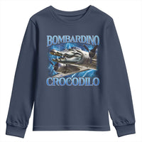 Bombardino Crocodilo Youth Sweatshirt Internet Memes Italian Brainrot