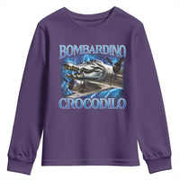 Bombardino Crocodilo Youth Sweatshirt Internet Memes Italian Brainrot
