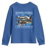 Bombardino Crocodilo Youth Sweatshirt Internet Memes Italian Brainrot