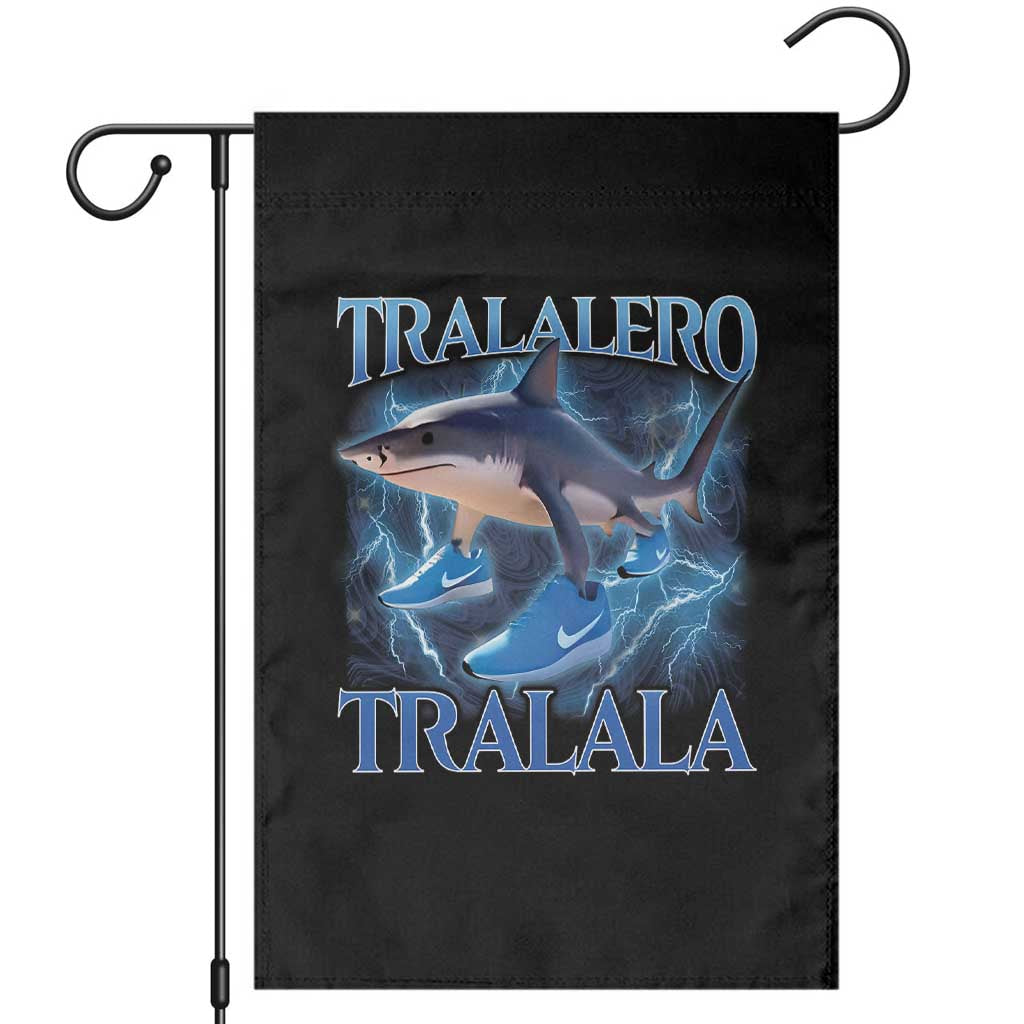 Tralalero Tralala Shark Garden Flag Funny Internet Brainrot Memes Gen Alpha - Wonder Print Shop