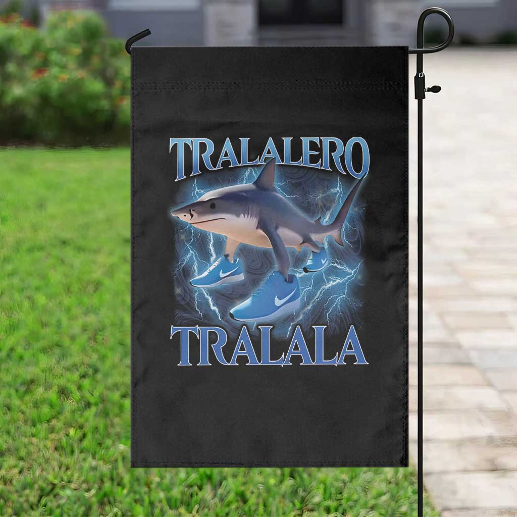 Tralalero Tralala Shark Garden Flag Funny Internet Brainrot Memes Gen Alpha - Wonder Print Shop