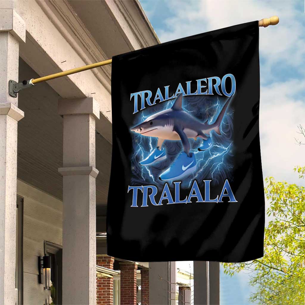 Tralalero Tralala Shark Garden Flag Funny Internet Brainrot Memes Gen Alpha - Wonder Print Shop