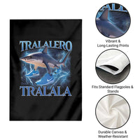 Tralalero Tralala Shark Garden Flag Funny Internet Brainrot Memes Gen Alpha - Wonder Print Shop