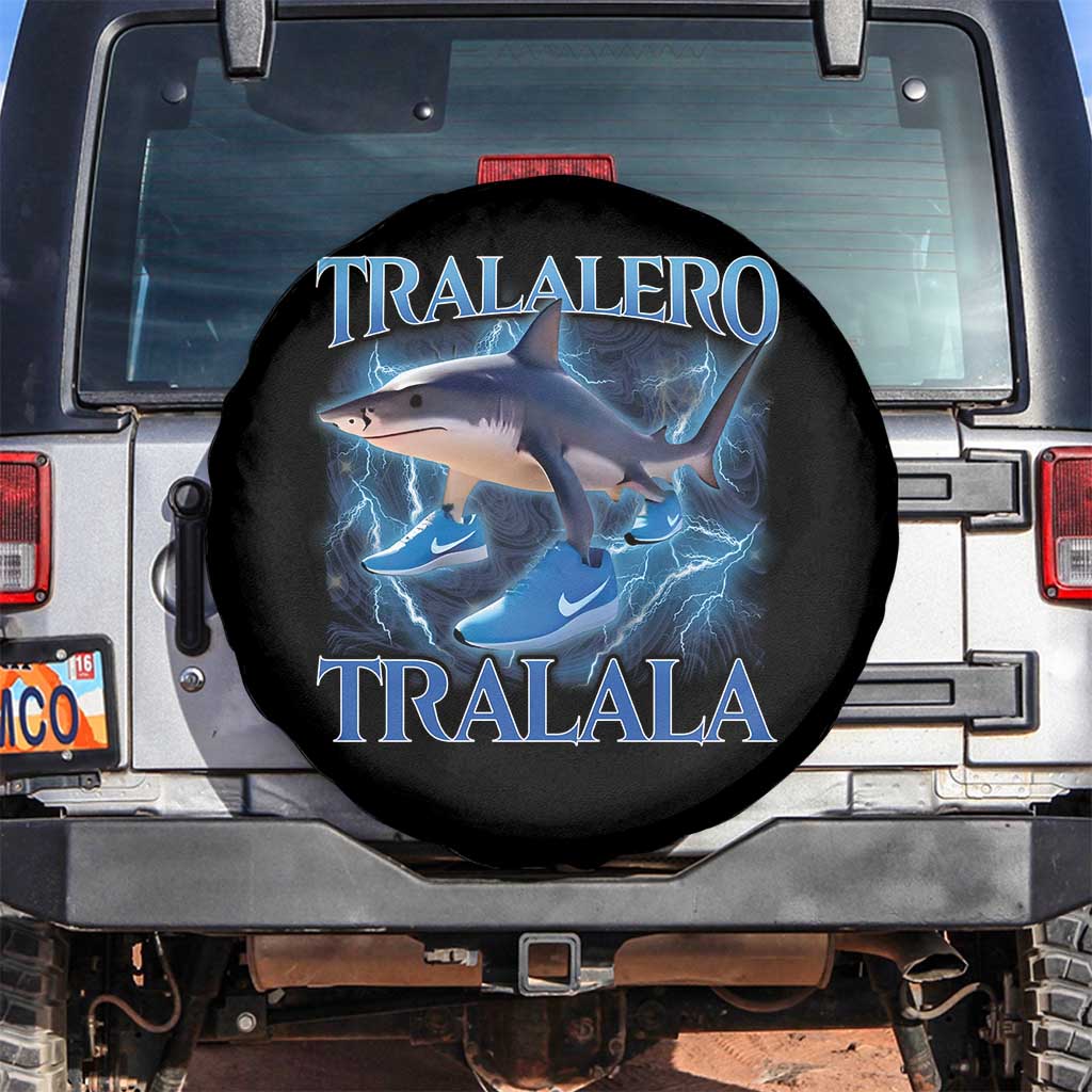 Tralalero Tralala Shark Spare Tire Cover Funny Internet Brainrot Memes Gen Alpha - Wonder Print Shop