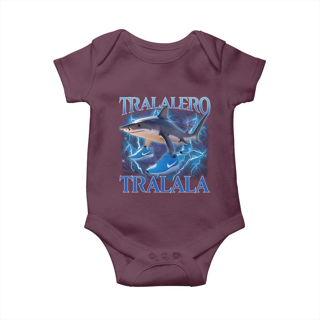 Tralalero Tralala Shark Baby Onesie Funny Internet Brainrot Memes Gen Alpha - Wonder Print Shop