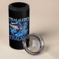 Tralalero Tralala Shark 4 in 1 Can Cooler Tumbler Funny Internet Brainrot Memes Gen Alpha - Wonder Print Shop