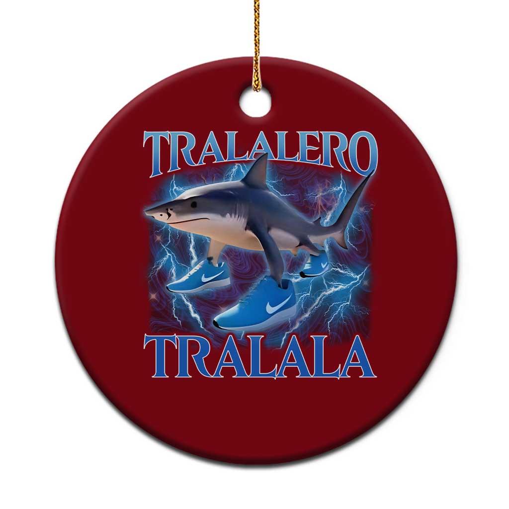 Tralalero Tralala Shark Ceramic Ornament Funny Internet Brainrot Memes Gen Alpha - Wonder Print Shop
