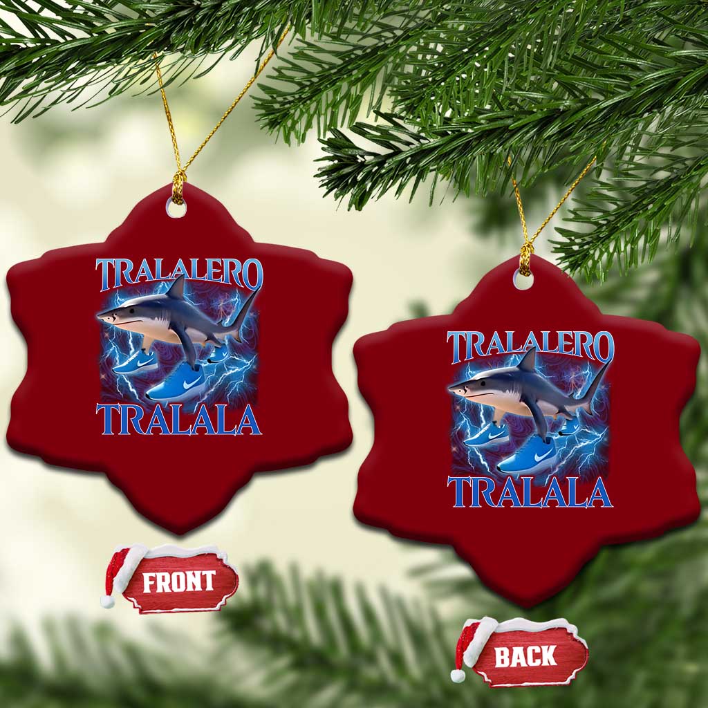 Tralalero Tralala Shark Ceramic Ornament Funny Internet Brainrot Memes Gen Alpha - Wonder Print Shop