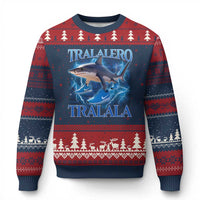 Tralalero Tralala Shark Ugly Christmas Sweater Funny Internet Brainrot Memes Gen Alpha - Wonder Print Shop