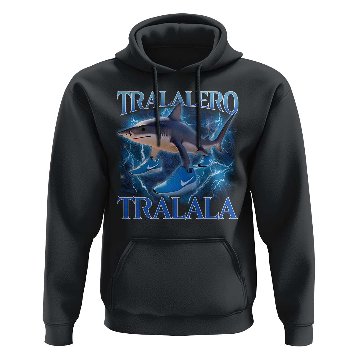 Tralalero Tralala Shark Hoodie Funny Internet Brainrot Memes Gen Alpha - Wonder Print Shop