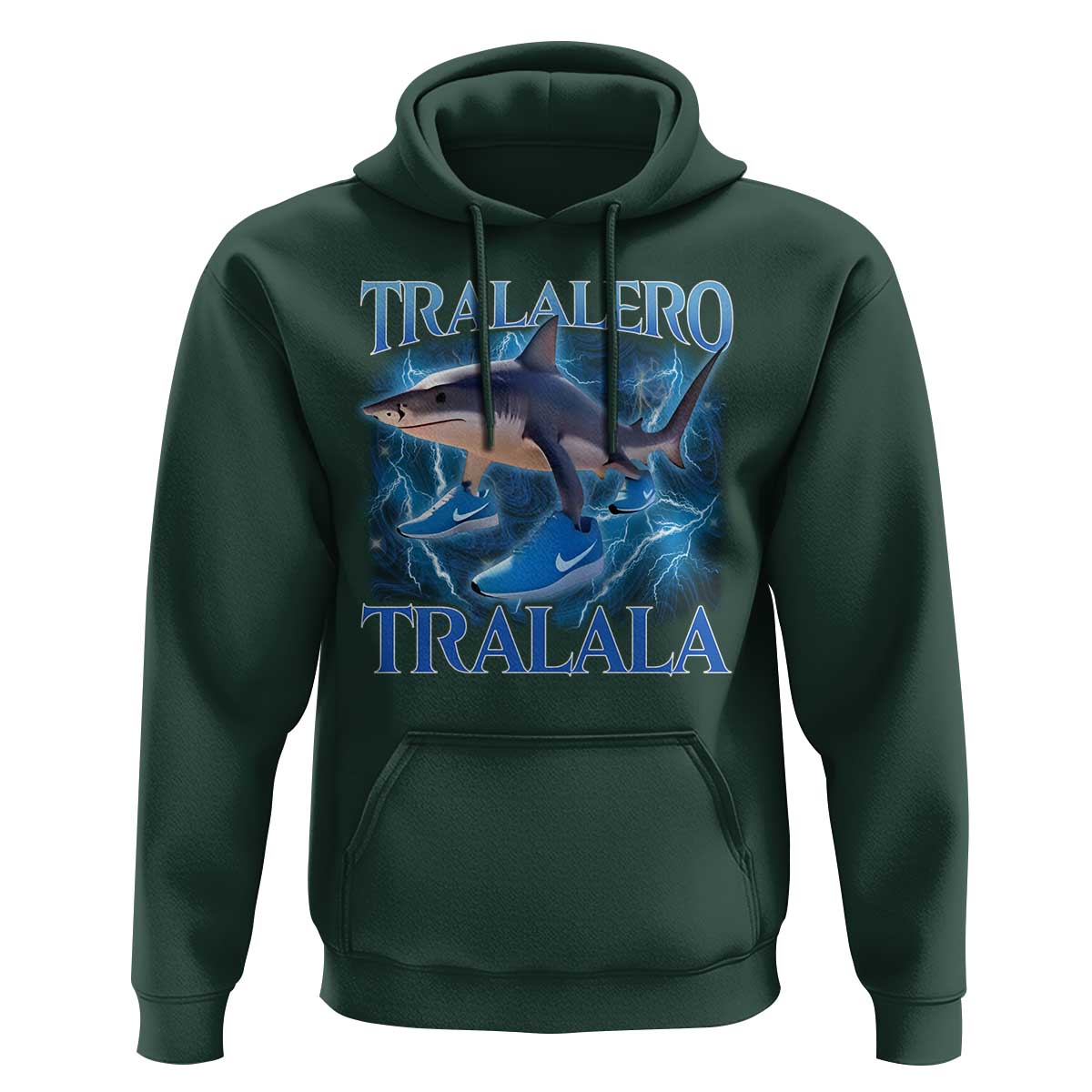 Tralalero Tralala Shark Hoodie Funny Internet Brainrot Memes Gen Alpha - Wonder Print Shop