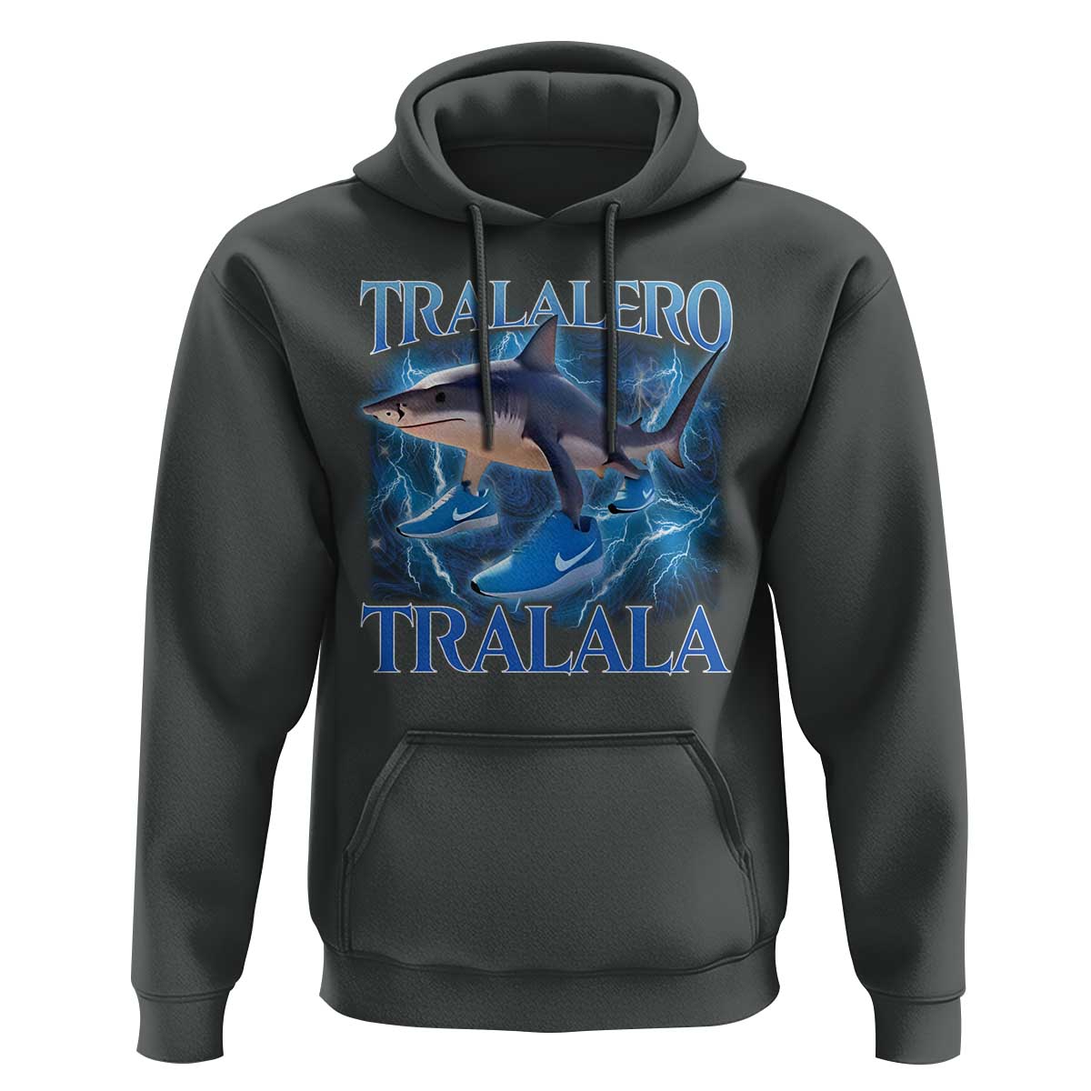 Tralalero Tralala Shark Hoodie Funny Internet Brainrot Memes Gen Alpha - Wonder Print Shop