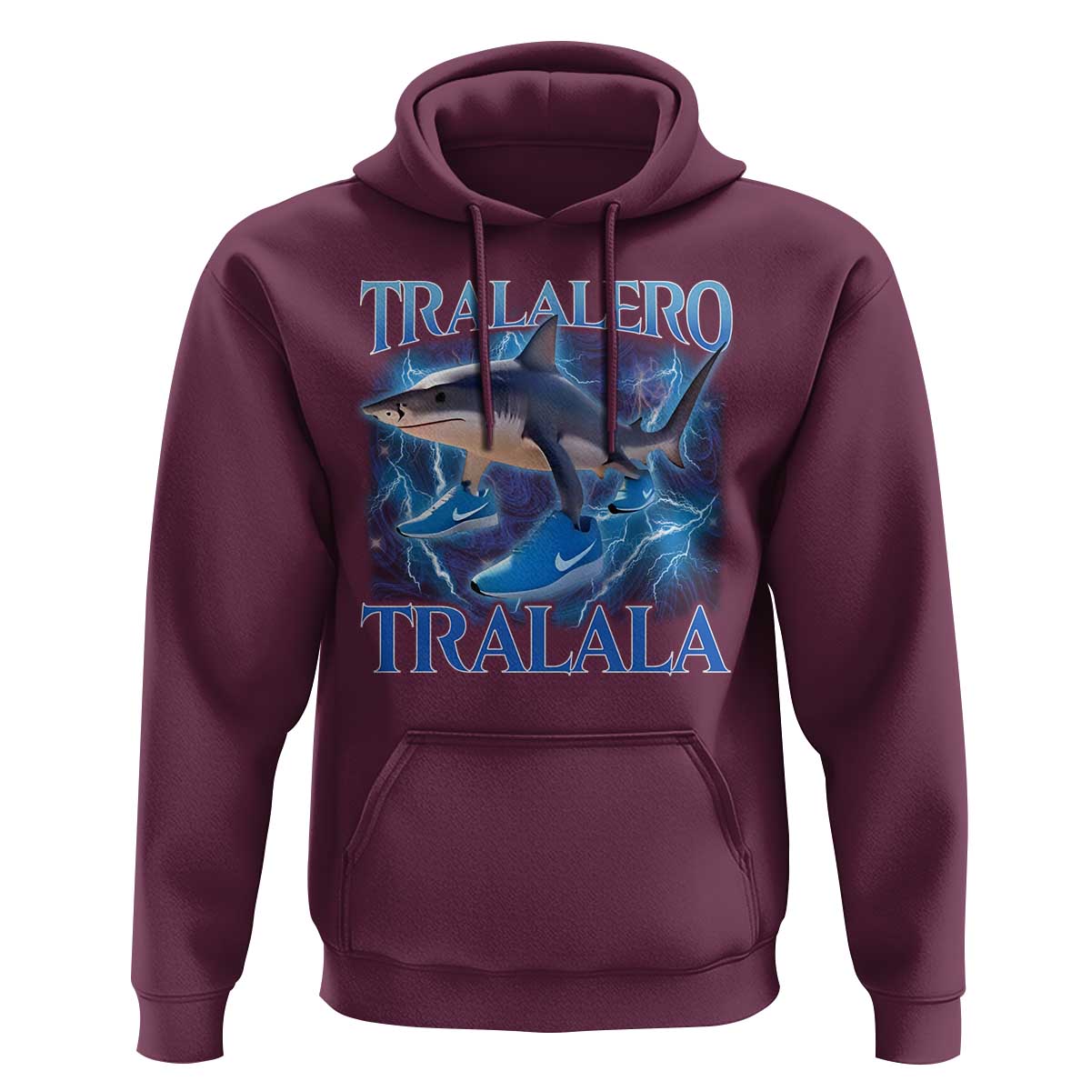 Tralalero Tralala Shark Hoodie Funny Internet Brainrot Memes Gen Alpha - Wonder Print Shop