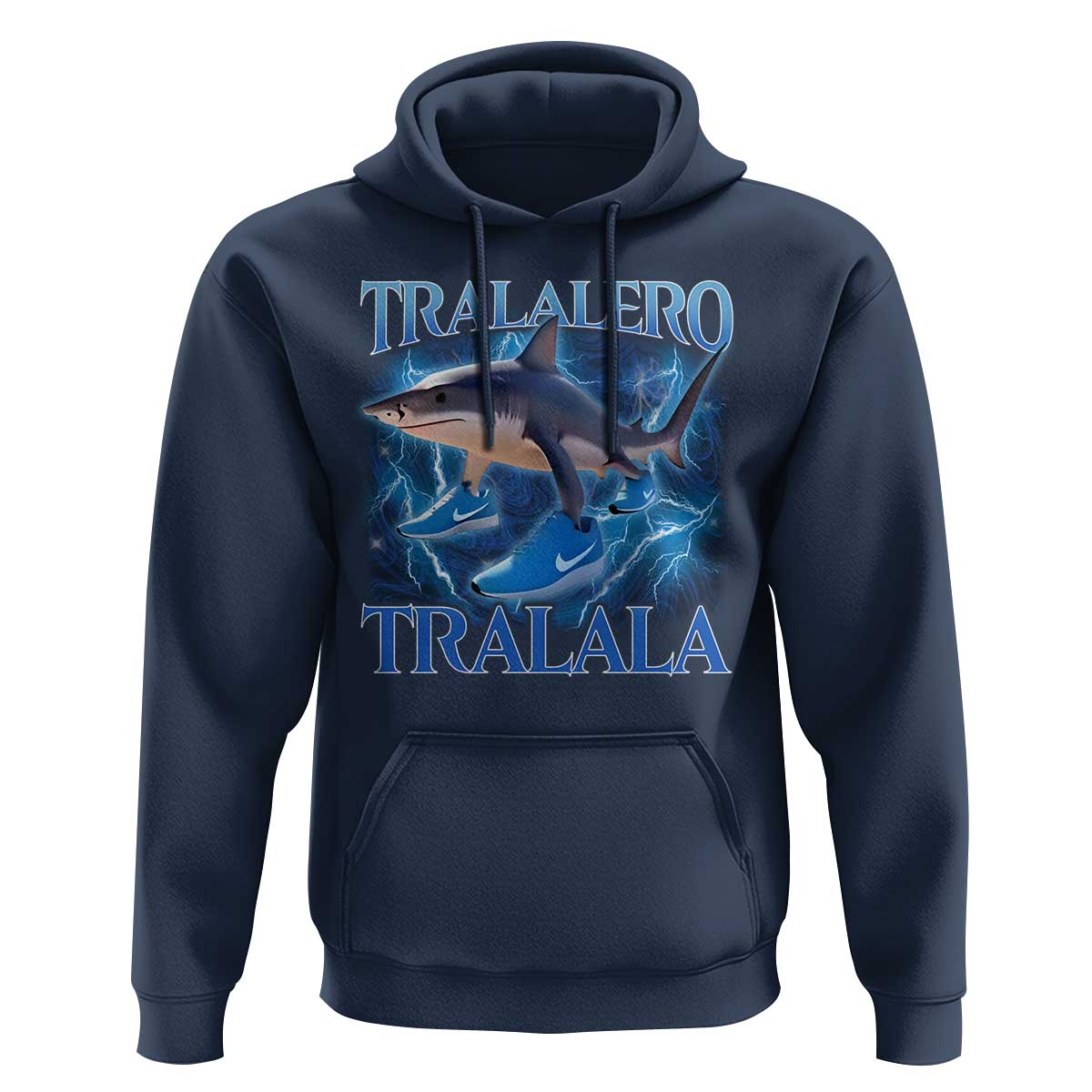 Tralalero Tralala Shark Hoodie Funny Internet Brainrot Memes Gen Alpha - Wonder Print Shop