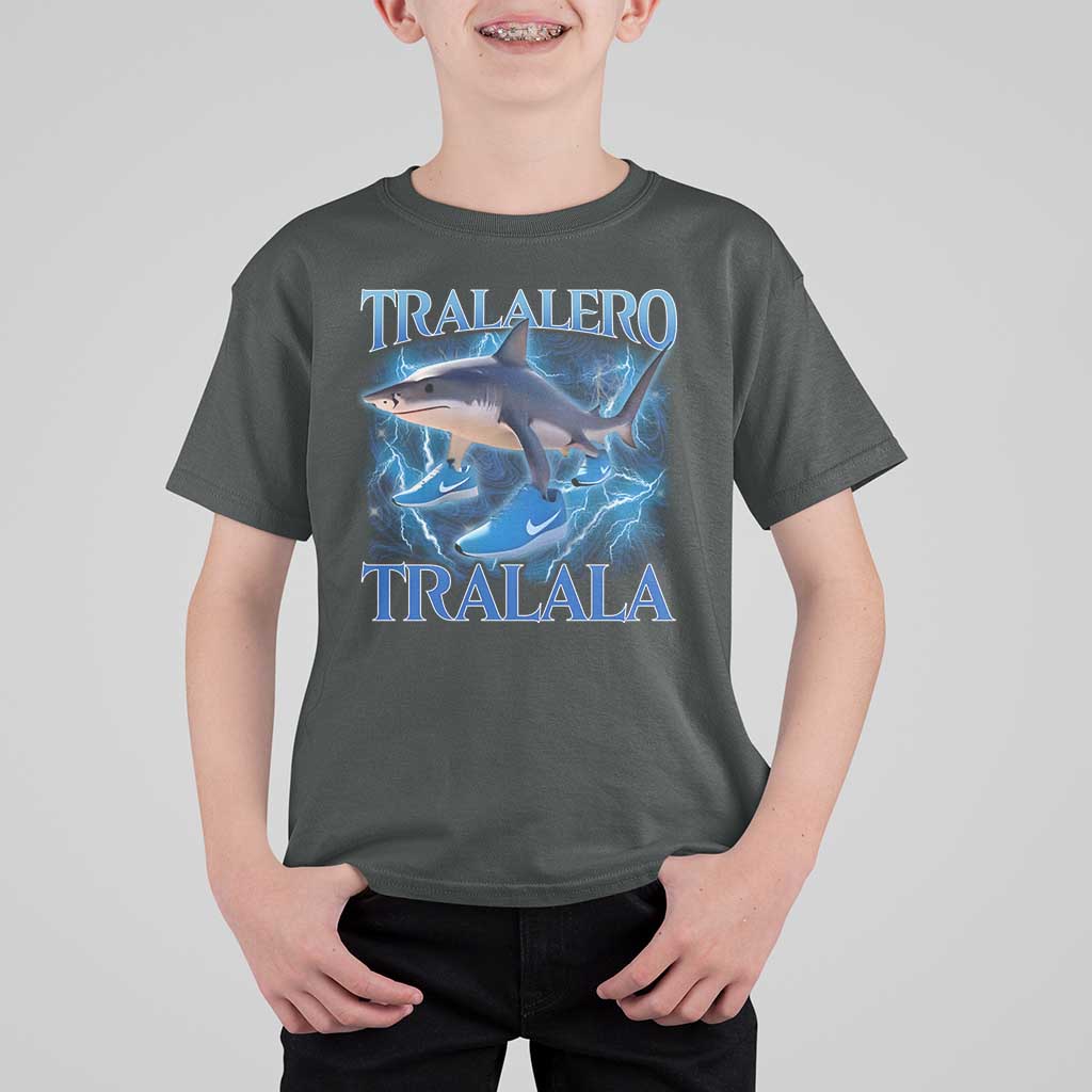 Tralalero Tralala Shark T Shirt For Kid Funny Internet Brainrot Memes Gen Alpha - Wonder Print Shop