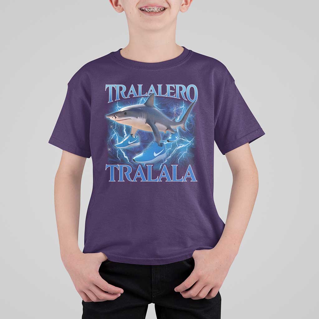 Tralalero Tralala Shark T Shirt For Kid Funny Internet Brainrot Memes Gen Alpha - Wonder Print Shop