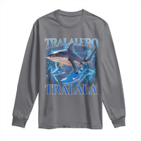 Tralalero Tralala Shark Long Sleeve Shirt Funny Internet Brainrot Memes Gen Alpha - Wonder Print Shop