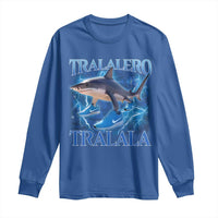 Tralalero Tralala Shark Long Sleeve Shirt Funny Internet Brainrot Memes Gen Alpha - Wonder Print Shop