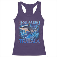 Tralalero Tralala Shark Racerback Tank Top Funny Internet Brainrot Memes Gen Alpha - Wonder Print Shop