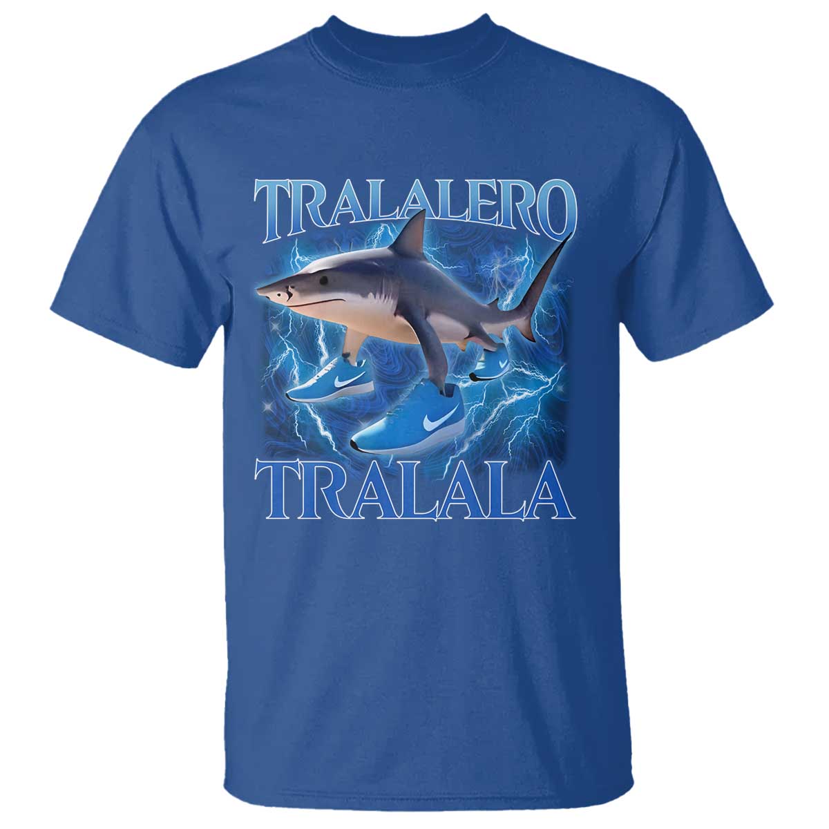Tralalero Tralala Shark T Shirt Funny Internet Brainrot Memes Gen Alpha - Wonder Print Shop