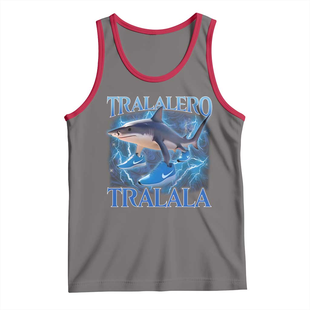 Tralalero Tralala Shark Tank Top Funny Internet Brainrot Memes Gen Alpha - Wonder Print Shop
