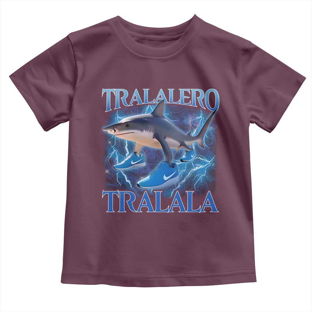 Tralalero Tralala Shark Toddler T Shirt Funny Internet Brainrot Memes Gen Alpha - Wonder Print Shop