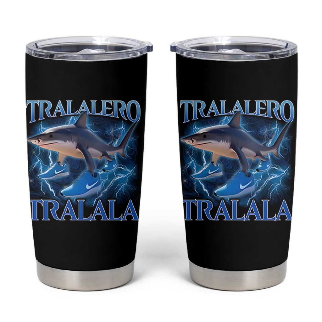Tralalero Tralala Shark Tumbler Cup Funny Internet Brainrot Memes Gen Alpha - Wonder Print Shop