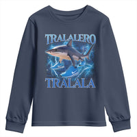Tralalero Tralala Shark Youth Sweatshirt Funny Internet Brainrot Memes Gen Alpha - Wonder Print Shop
