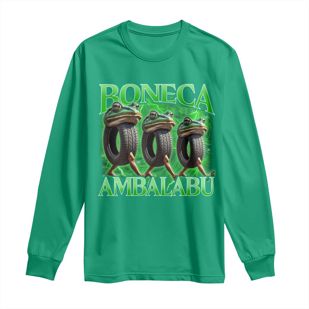 Boneca Ambalabu Frog Long Sleeve Shirt Funny Internet Brainrot Memes Gen Alpha - Wonder Print Shop
