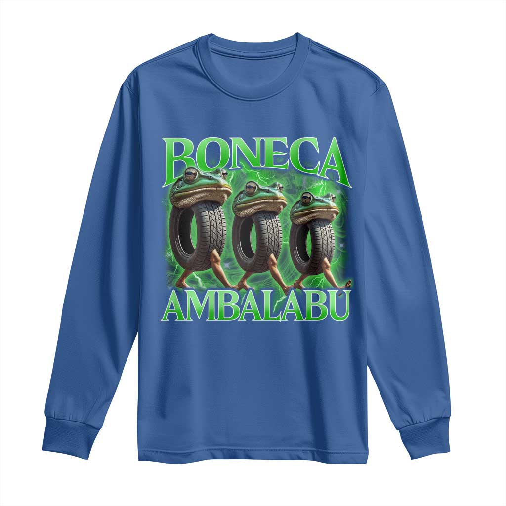 Boneca Ambalabu Frog Long Sleeve Shirt Funny Internet Brainrot Memes Gen Alpha - Wonder Print Shop