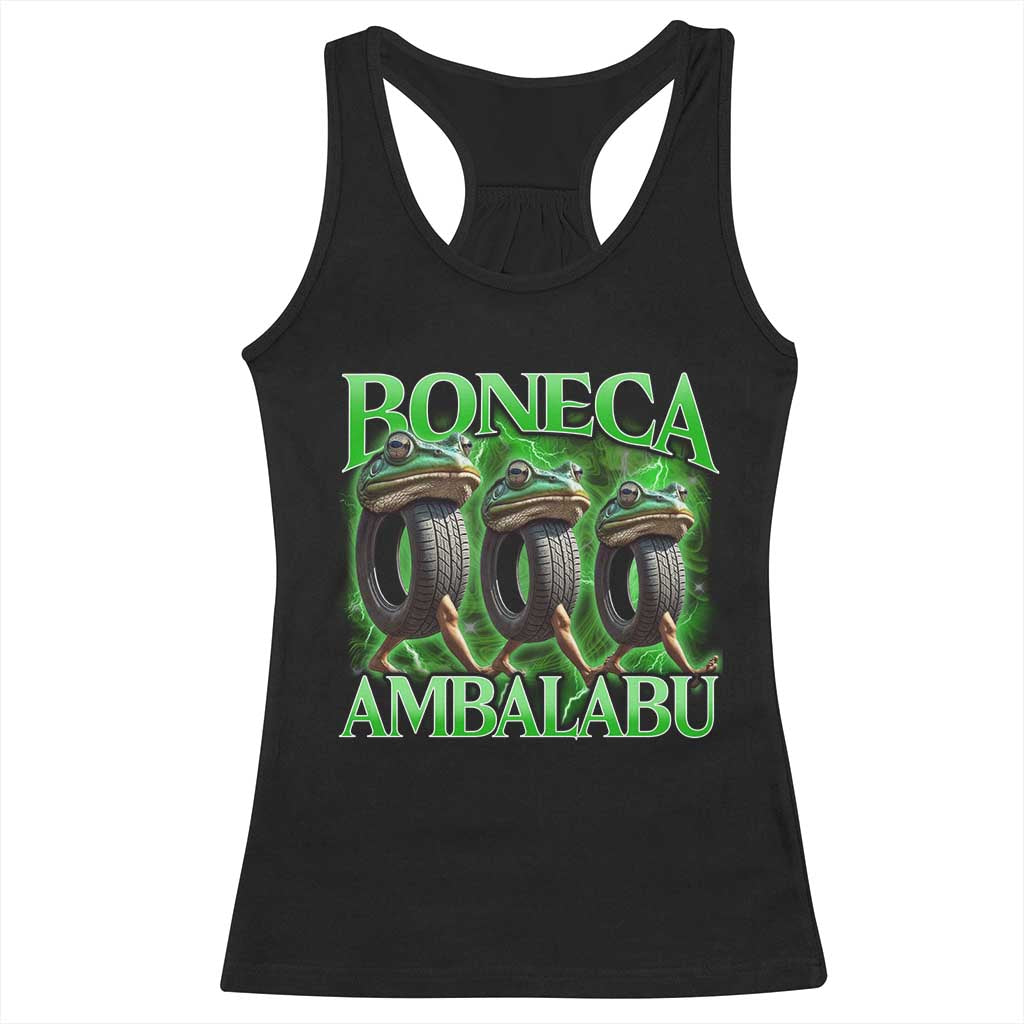 Boneca Ambalabu Frog Racerback Tank Top Funny Internet Brainrot Memes Gen Alpha - Wonder Print Shop