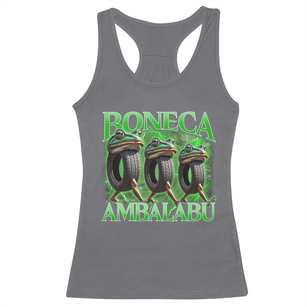 Boneca Ambalabu Frog Racerback Tank Top Funny Internet Brainrot Memes Gen Alpha - Wonder Print Shop
