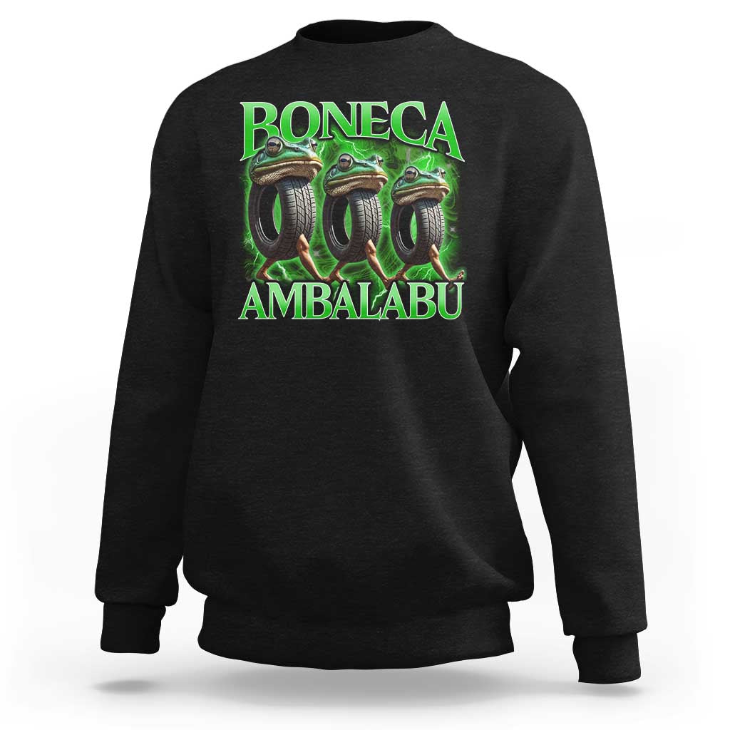 Boneca Ambalabu Frog Sweatshirt Funny Internet Brainrot Memes Gen Alpha - Wonder Print Shop