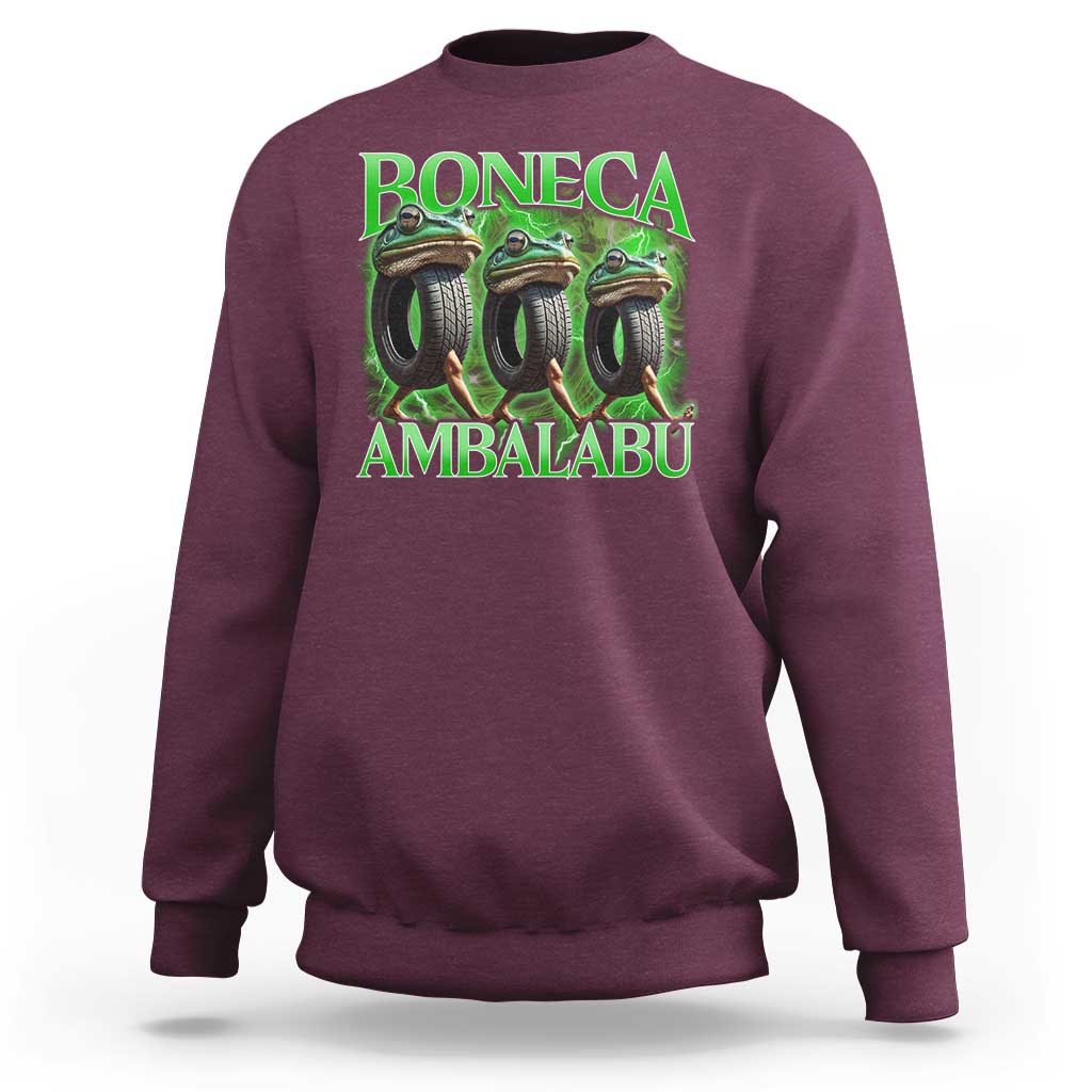 Boneca Ambalabu Frog Sweatshirt Funny Internet Brainrot Memes Gen Alpha - Wonder Print Shop