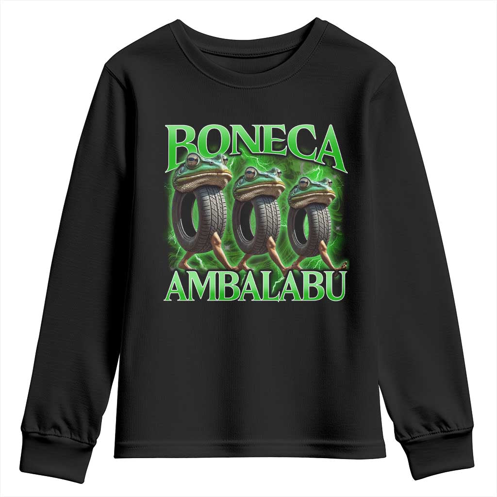 Boneca Ambalabu Frog Youth Sweatshirt Funny Internet Brainrot Memes Gen Alpha - Wonder Print Shop