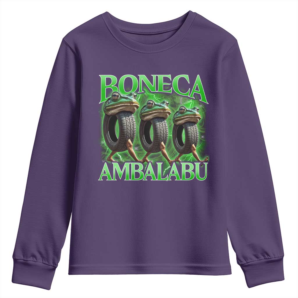 Boneca Ambalabu Frog Youth Sweatshirt Funny Internet Brainrot Memes Gen Alpha - Wonder Print Shop