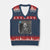 Italian Brainrot Tung Tung Tung Sahur V-Neck Knit Sweater Vest Internet Memes Ring with Motion - Wonder Print Shop