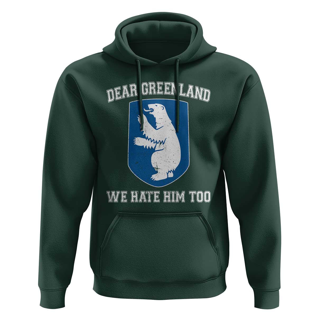 Dear Greenland We Hate Him Too Hoodie Political Protest