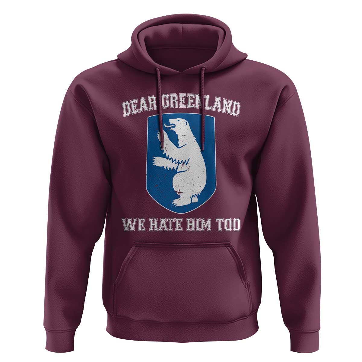 Dear Greenland We Hate Him Too Hoodie Political Protest