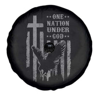 One Nation Under God Spare Tire Cover American Flag Bald Eagle 4th Of July Patriotic Christian - Wonder Print Shop