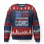 Thomas Jefferson Ugly Christmas Sweater The Greatest Danger To Freedom Patriotic USA Flag - Wonder Print Shop